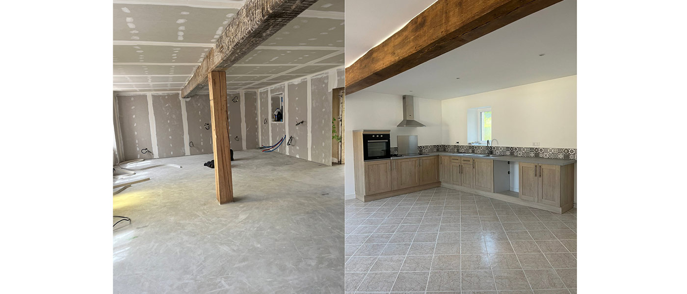 Travaux de rénovation murale